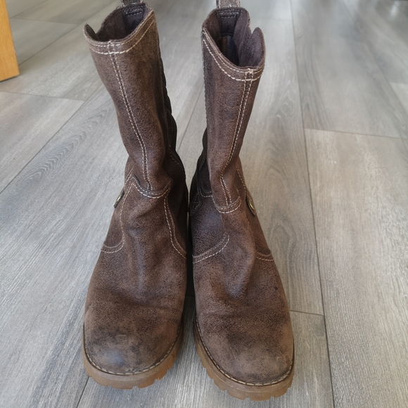 Timberland Waterproof Quilted Earthkeeper Slip On Mid Calf Boot Womens Brown 7.5 - Picture 6 of 16